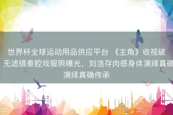 世界杯全球运动用品供应平台 《主角》收视破4%！无滤镜秦腔戏服照曝光，刘浩存肉感身体演绎真确传承