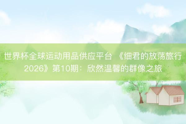 世界杯全球运动用品供应平台 《细君的放荡旅行2026》第10期:欣然温馨的群像之旅